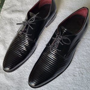 Vero Cuoio - Beautiful UNIQUE Black Leather Dress Shoes - Size 10.5